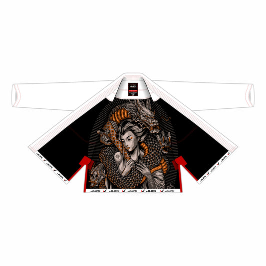 PREMIUM SUBLIMATION WHITE BRAZILIAN JIU JITSU GI CUSTOM LOGO