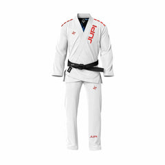 JUPI BJJ Gi with Captain America Rash Guard Lining White