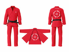 PREMIUM RED BRAZILIAN JIU JITSU GI WITH CUSTOM LOGO